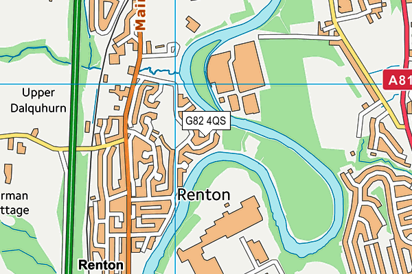 G82 4QS map - OS VectorMap District (Ordnance Survey)