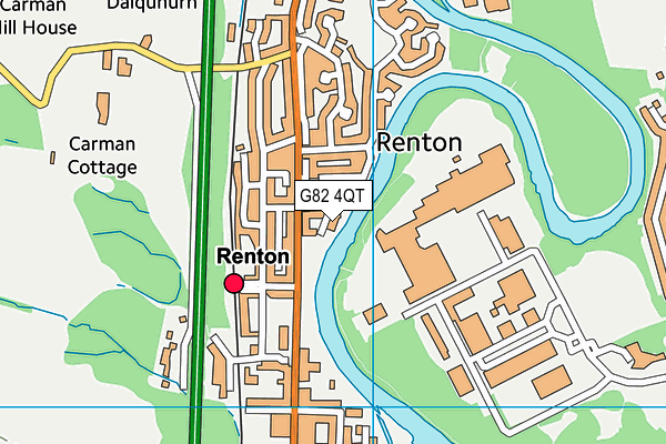 G82 4QT map - OS VectorMap District (Ordnance Survey)