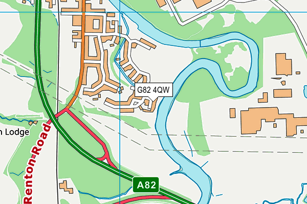 G82 4QW map - OS VectorMap District (Ordnance Survey)