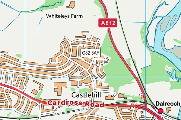 G82 5AF map - OS VectorMap District (Ordnance Survey)