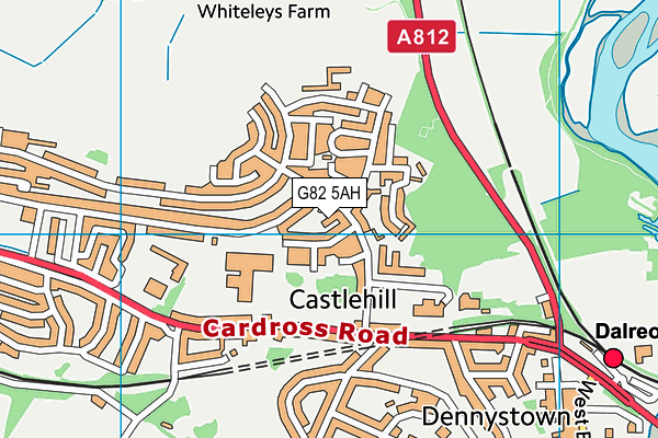 G82 5AH map - OS VectorMap District (Ordnance Survey)