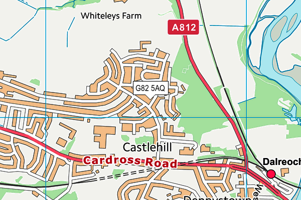 G82 5AQ map - OS VectorMap District (Ordnance Survey)