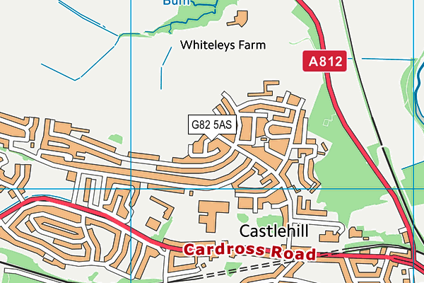 G82 5AS map - OS VectorMap District (Ordnance Survey)