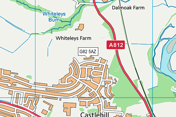 G82 5AZ map - OS VectorMap District (Ordnance Survey)