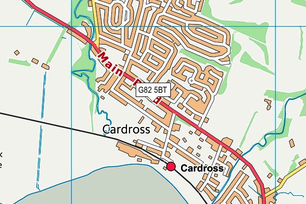 G82 5BT map - OS VectorMap District (Ordnance Survey)