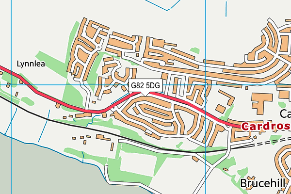 G82 5DG map - OS VectorMap District (Ordnance Survey)
