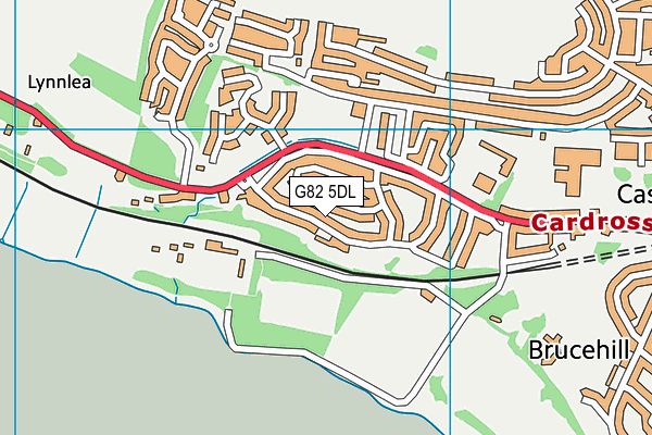 G82 5DL map - OS VectorMap District (Ordnance Survey)