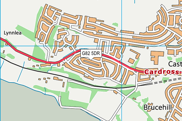 G82 5DR map - OS VectorMap District (Ordnance Survey)