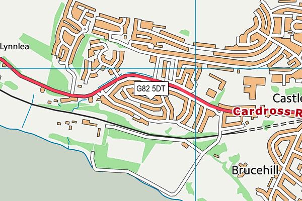 G82 5DT map - OS VectorMap District (Ordnance Survey)