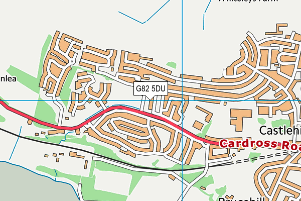 G82 5DU map - OS VectorMap District (Ordnance Survey)