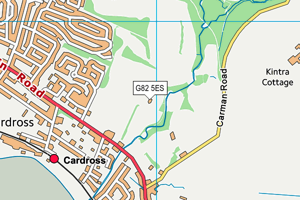 G82 5ES map - OS VectorMap District (Ordnance Survey)