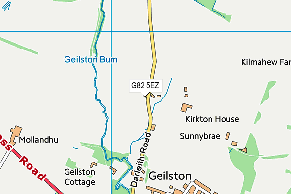 G82 5EZ map - OS VectorMap District (Ordnance Survey)