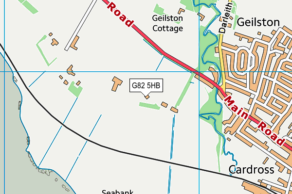 G82 5HB map - OS VectorMap District (Ordnance Survey)