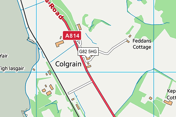 G82 5HG map - OS VectorMap District (Ordnance Survey)