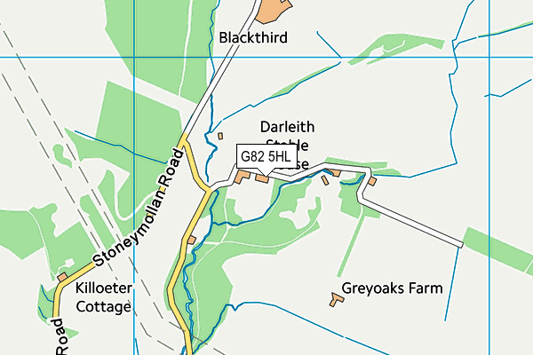 G82 5HL map - OS VectorMap District (Ordnance Survey)