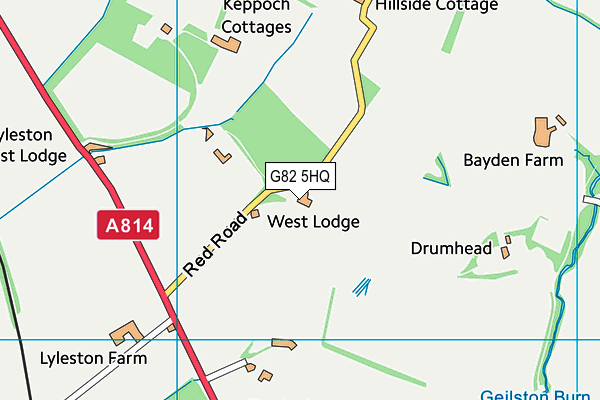 G82 5HQ map - OS VectorMap District (Ordnance Survey)