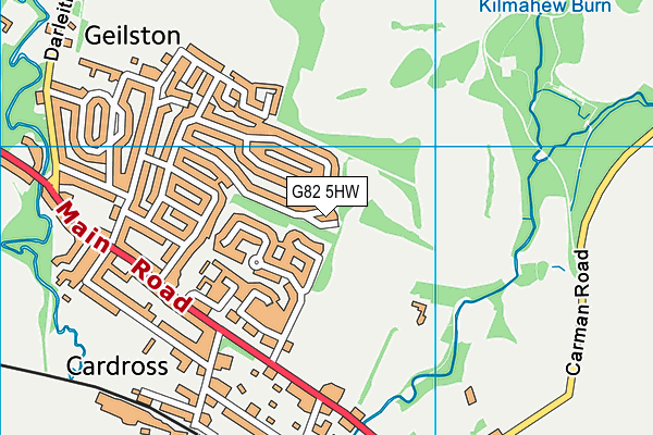 G82 5HW map - OS VectorMap District (Ordnance Survey)