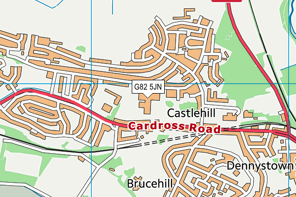 G82 5JN map - OS VectorMap District (Ordnance Survey)