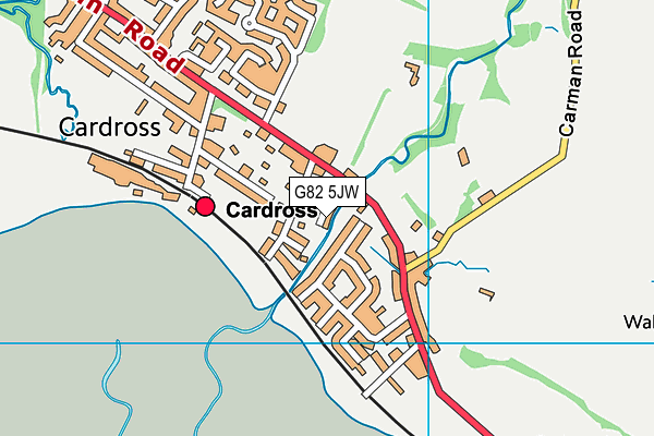 G82 5JW map - OS VectorMap District (Ordnance Survey)