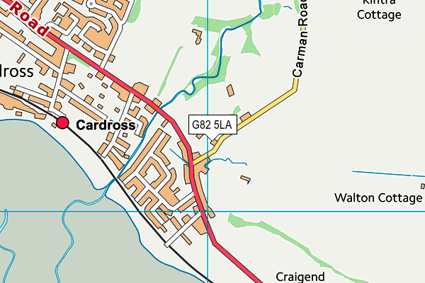 G82 5LA map - OS VectorMap District (Ordnance Survey)