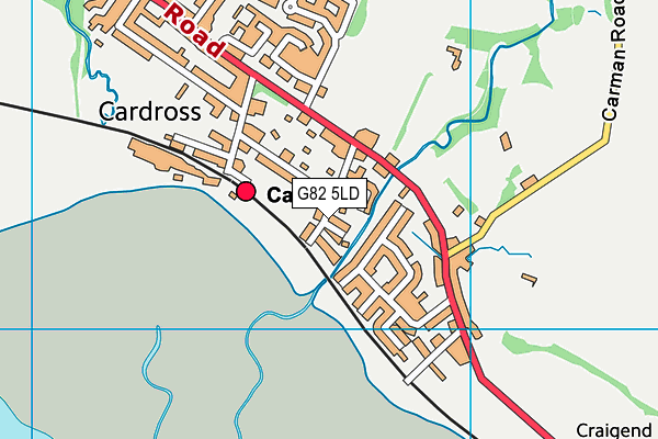 G82 5LD map - OS VectorMap District (Ordnance Survey)