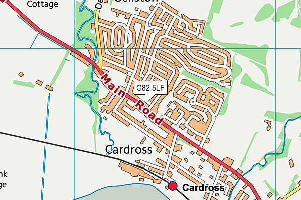 G82 5LF map - OS VectorMap District (Ordnance Survey)