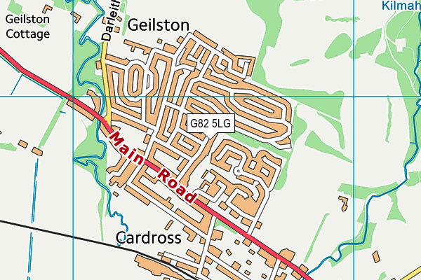 G82 5LG map - OS VectorMap District (Ordnance Survey)