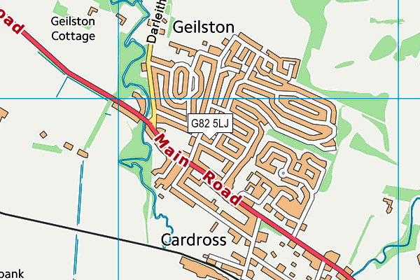 G82 5LJ map - OS VectorMap District (Ordnance Survey)