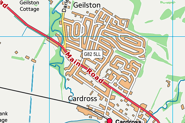 G82 5LL map - OS VectorMap District (Ordnance Survey)