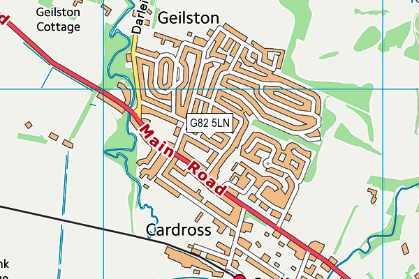 G82 5LN map - OS VectorMap District (Ordnance Survey)
