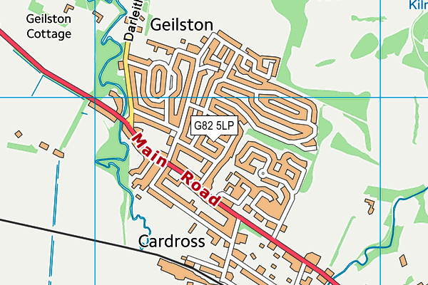 G82 5LP map - OS VectorMap District (Ordnance Survey)