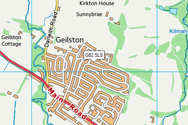 G82 5LS map - OS VectorMap District (Ordnance Survey)