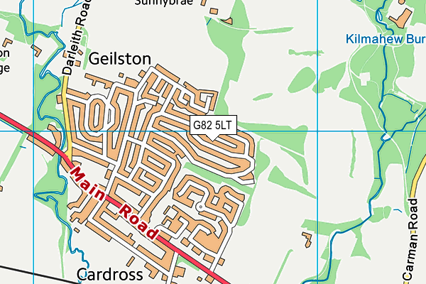 G82 5LT map - OS VectorMap District (Ordnance Survey)