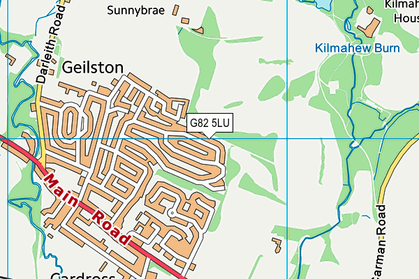 G82 5LU map - OS VectorMap District (Ordnance Survey)