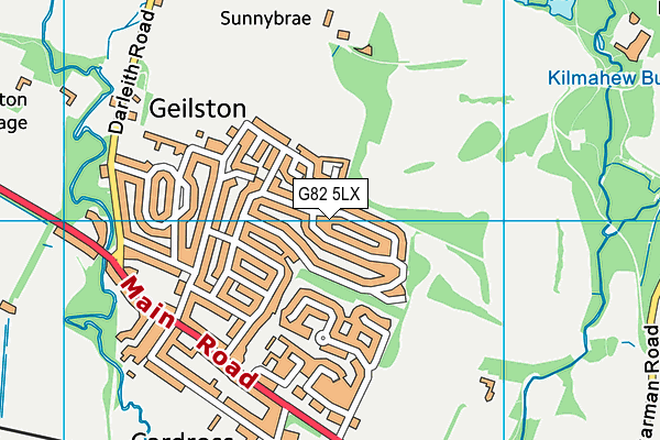 G82 5LX map - OS VectorMap District (Ordnance Survey)