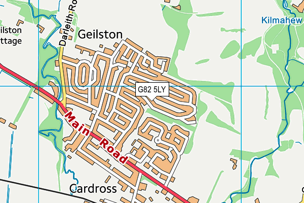 G82 5LY map - OS VectorMap District (Ordnance Survey)