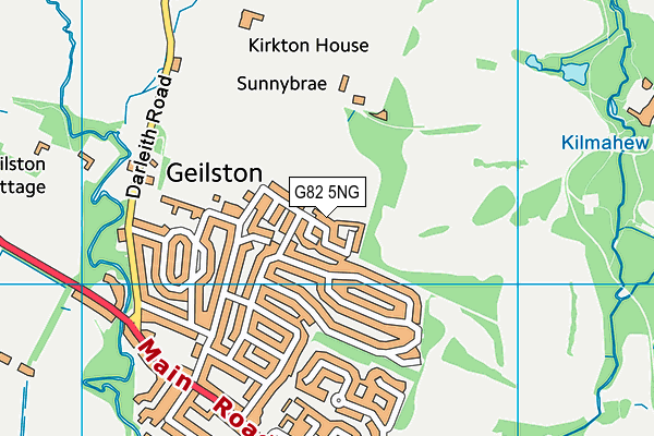 G82 5NG map - OS VectorMap District (Ordnance Survey)