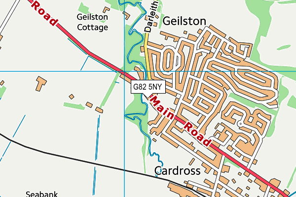 G82 5NY map - OS VectorMap District (Ordnance Survey)