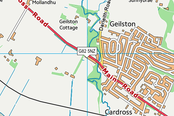 G82 5NZ map - OS VectorMap District (Ordnance Survey)