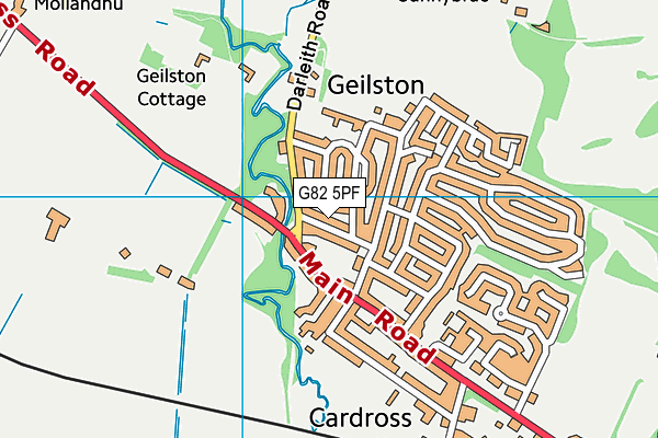 G82 5PF map - OS VectorMap District (Ordnance Survey)