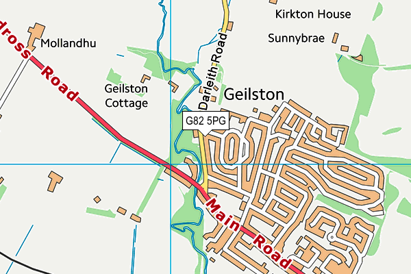 G82 5PG map - OS VectorMap District (Ordnance Survey)