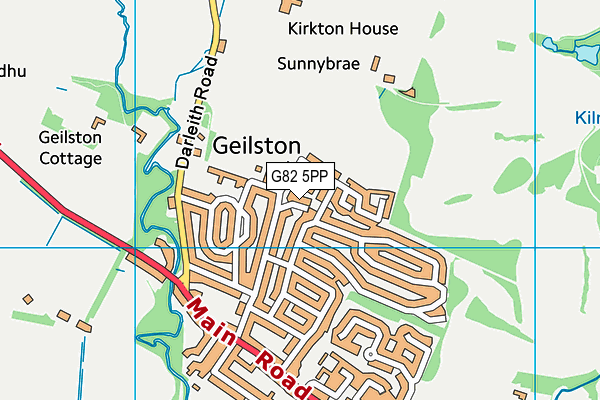 G82 5PP map - OS VectorMap District (Ordnance Survey)