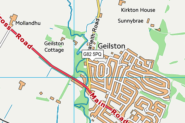G82 5PQ map - OS VectorMap District (Ordnance Survey)