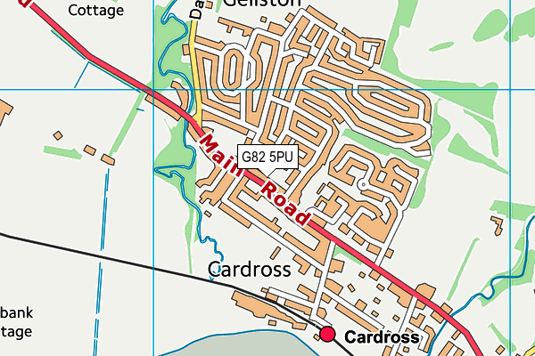 G82 5PU map - OS VectorMap District (Ordnance Survey)