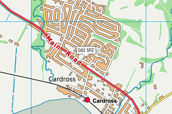 G82 5PZ map - OS VectorMap District (Ordnance Survey)