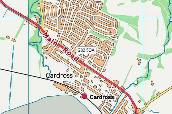 G82 5QA map - OS VectorMap District (Ordnance Survey)