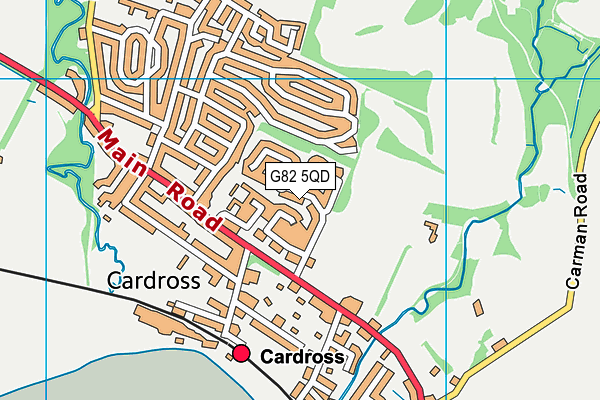 G82 5QD map - OS VectorMap District (Ordnance Survey)