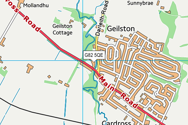 G82 5QE map - OS VectorMap District (Ordnance Survey)