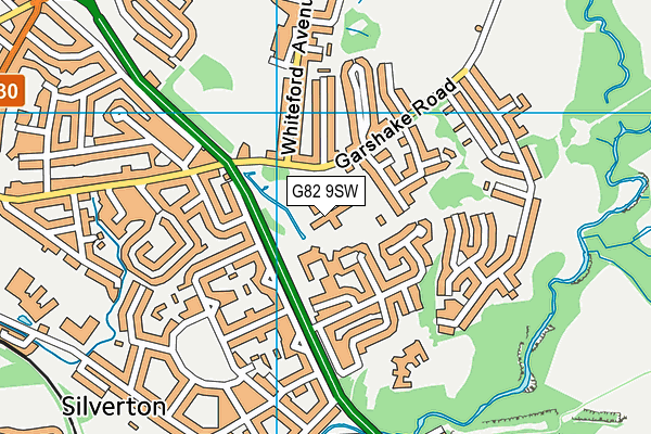 G82 9SW map - OS VectorMap District (Ordnance Survey)