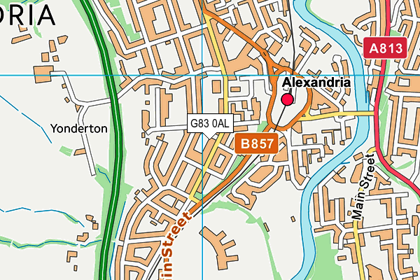 G83 0AL map - OS VectorMap District (Ordnance Survey)